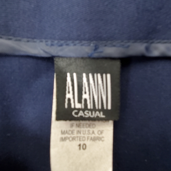 NWT Alanni Blue pencil skirt with slit size 10 - Picture 2 of 10